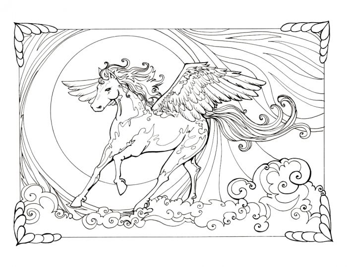 Decorative Pegasus by Kathy Nutt